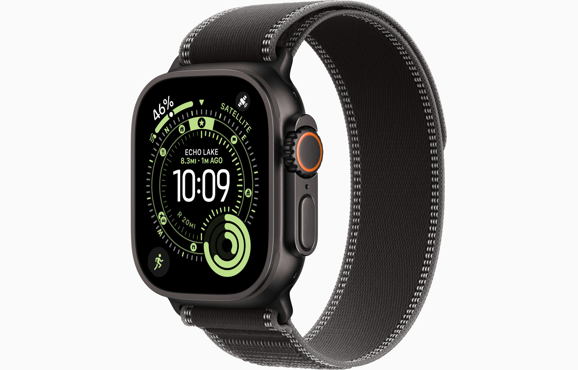 Умные часы Apple Watch Ultra 3 49mm (Black Titanium Black/Charcoal Trail Loop M/L)