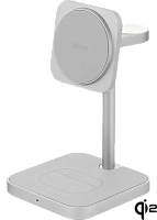 Беспроводное зарядное устройство uBear Evoke Wireless Charger Apple Watch Edition 15W (WL14SG31-AW) (Silver)